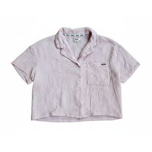 Jason Wu Gauze Button Down Shirt S Pink Coastal Grandma Minimalist